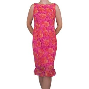 Vintage Y2K Studio Y Pink Floral Midi Dress